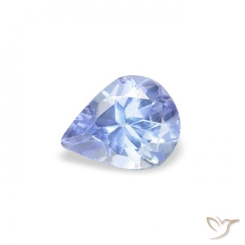 0.34ct Natural Azul pastel Tanzanita, En forma de pera, VS