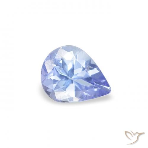 Tanzanita Azul pastel natural de 0.34 ct, En forma de pera, VS