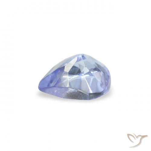 Tanzanita Azul pastel natural de 0.34 ct, En forma de pera, VS
