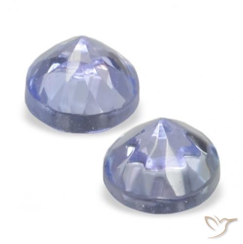 Gemas de Tanzanita Azul claro natural de 0.33 ct, Redondo, VVS-VS