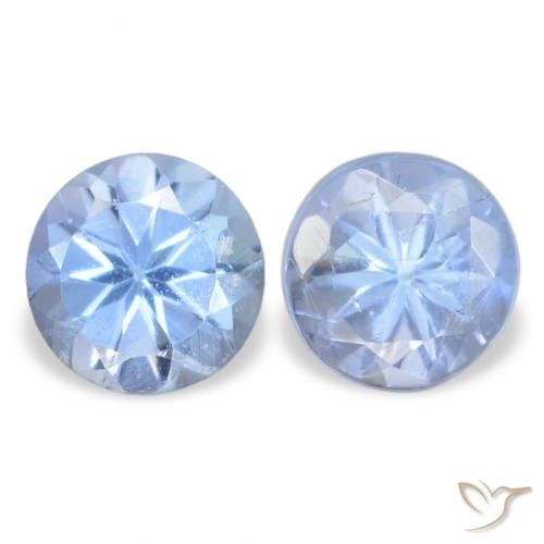 0.33ctw Natural Azul pastel Tanzanita, Redondo, VS