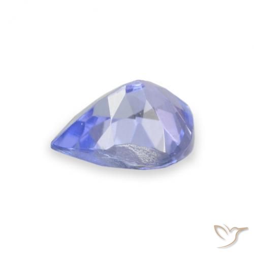 Tanzanita Azul claro natural de 0.32 ct, En forma de pera, VVS-VS