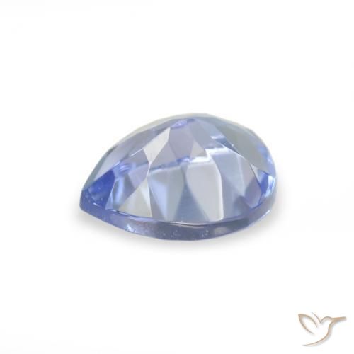 Tanzanita Azul claro natural de 0.35 ct, En forma de pera, VVS-VS