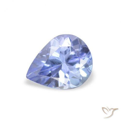 0.33ct Natural Azul pastel Tanzanita, En forma de pera, VVS-VS
