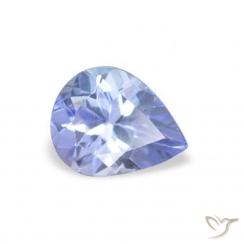 Tanzanita Azul pastel natural de 0.33 ct, En forma de pera, VVS-VS