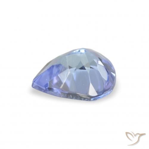 Tanzanita Azul pastel natural de 0.33 ct, En forma de pera, VVS-VS