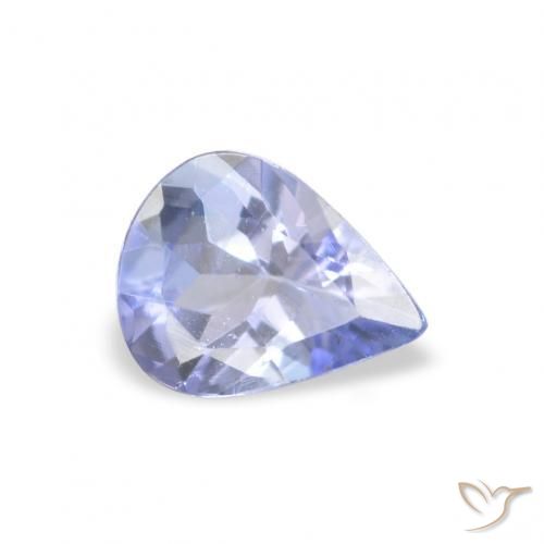 Tanzanita Azul pastel natural de 0.30 ct, En forma de pera, VVS-VS