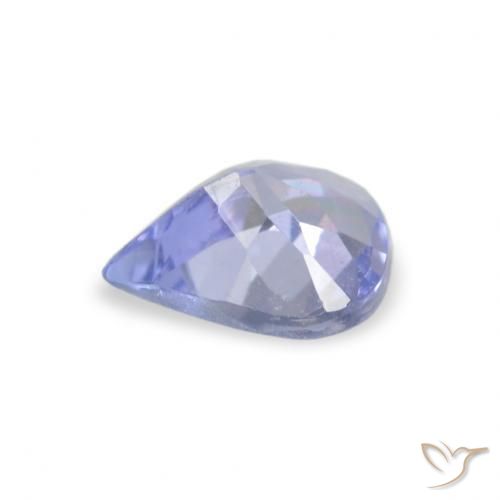Tanzanita Azul pastel natural de 0.30 ct, En forma de pera, VVS-VS