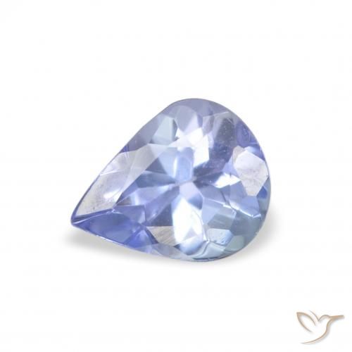 0.34ct Natural Azul pastel Tanzanita, En forma de pera, VS