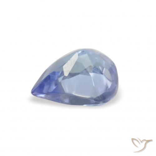 Tanzanita Azul pastel natural de 0.34 ct, En forma de pera, VS