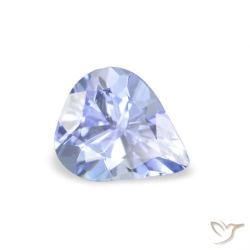 Tanzanita Azul pastel natural de 0.29 ct, En forma de pera, VS