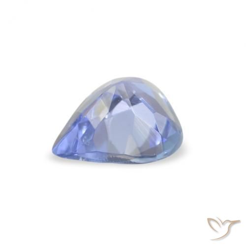 Tanzanita Azul pastel natural de 0.29 ct, En forma de pera, VS