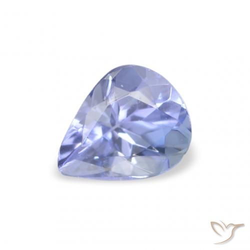 0.34ct Natural Azul pastel Tanzanita, En forma de pera, VS
