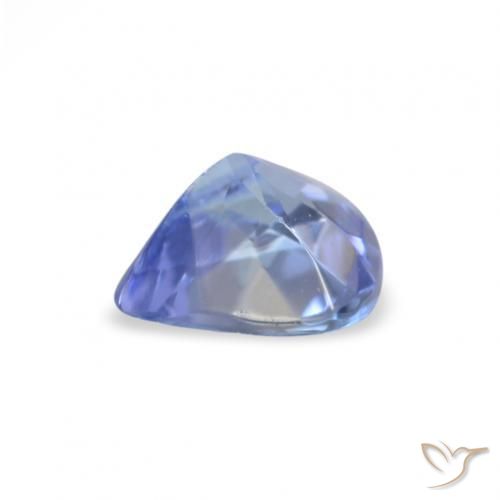Tanzanita Azul pastel natural de 0.34 ct, En forma de pera, VS