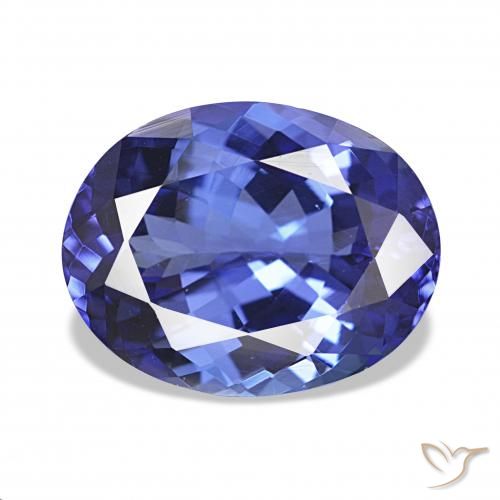 4.80ct Azul violeta Tanzanita, Ovalada, IF