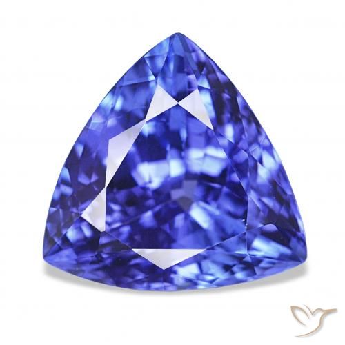 5.49ct Azul violeta oscuro Tanzanita, Trillón, IF