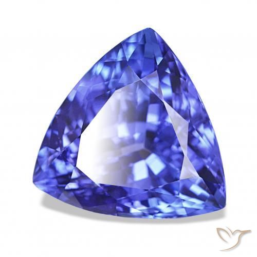 Tanzanita Azul violeta oscuro natural de 5.49 ct, Trillón, IF