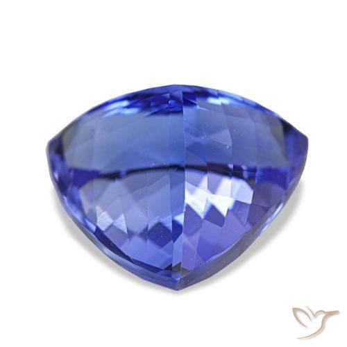 Tanzanita Azul violeta oscuro natural de 5.49 ct, Trillón, IF