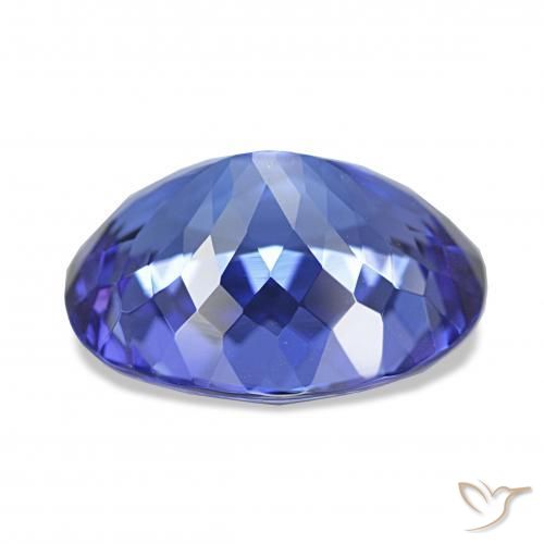 Tanzanita Azul violeta oscuro natural de 5.87 ct, Ovalada, IF