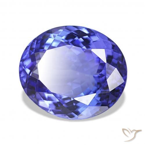 Tanzanita Azul violeta natural de 6.02 ct, Corte Óvalo, IF
