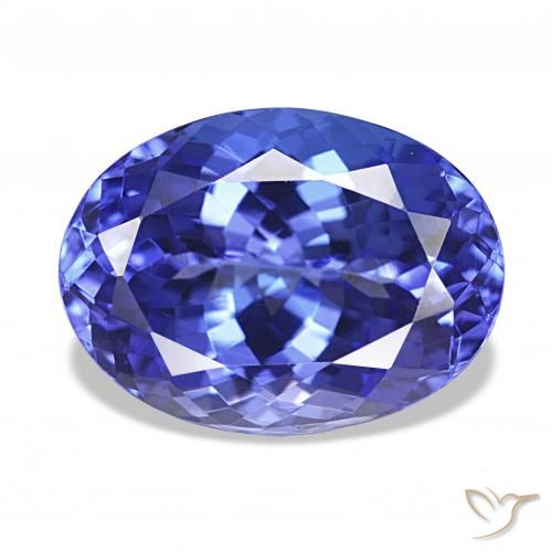 Tanzanita Azul púrpura intenso natural de 4.75 ct, Ovalada, VVS