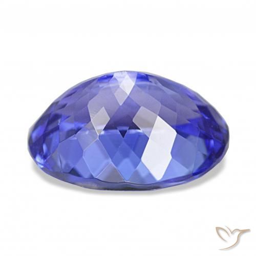 Tanzanita Azul púrpura intenso natural de 4.75 ct, Ovalada, VVS