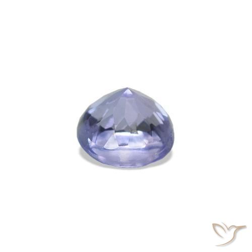 Tanzanita Azul claro natural de 0.20 ct, Corte Redondo, VS