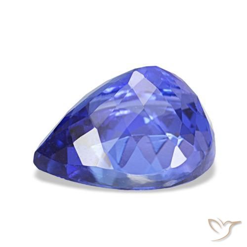 Tanzanita azul natural de 2,45 ct, en forma de pera, VVS