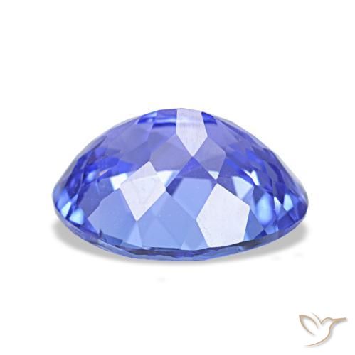 Tanzanita azul natural de 1,88 ct, corte óvalo, VVS