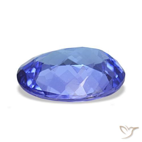 Tanzanita azul natural de 2,24 ct, corte óvalo, VVS