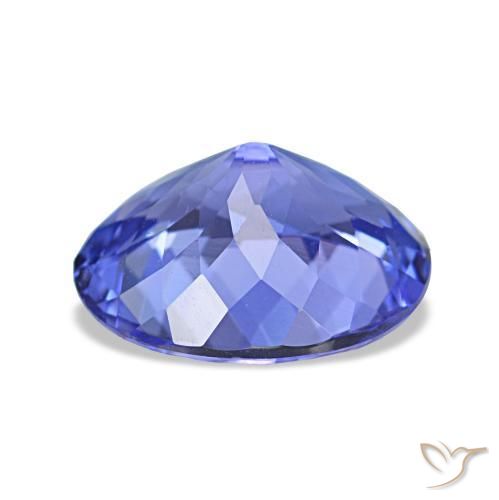 Tanzanita azul natural de 2,18 ct, corte óvalo, VVS