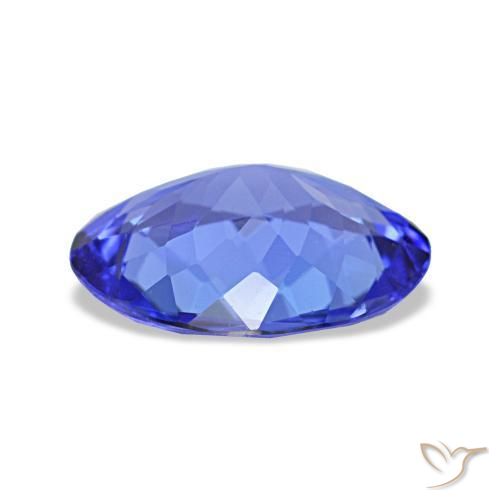 Tanzanita azul natural de 1,38 ct, corte óvalo, VVS