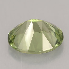 Diopsido tashmarine verde natural de 2,87 ct, corte óvalo, VS