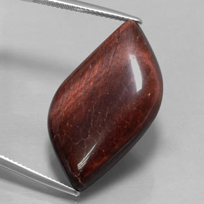 Tiger's eye matrix multicolor natural de 28,57 ct, forma elegante, opaco