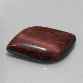 Tiger's eye matrix multicolor natural de 28,57 ct, forma elegante, opaco