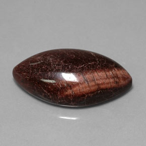 Tiger's eye matrix multicolor natural de 21,56 ct, marquesa, opaco