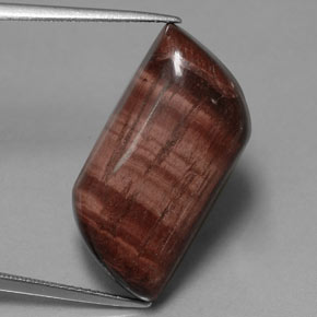 Tiger's eye matrix multicolor natural de 21,51 ct, forma elegante, opaco