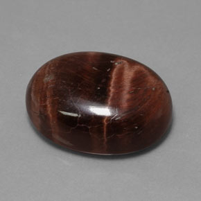 Tiger's eye matrix multicolor natural de 21,49 ct, corte óvalo, opaco