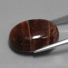 Tiger's eye matrix multicolor natural de 21,49 ct, corte óvalo, opaco