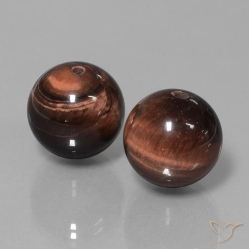 Gemas de Matriz Ojo de Tigre Multicolor natural de 39.63 ct, Esfera / Bola, Opaco