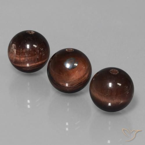 25.94ctw Natural Multicolor Matriz Ojo de Tigre, Esfera / Bola, Opaco