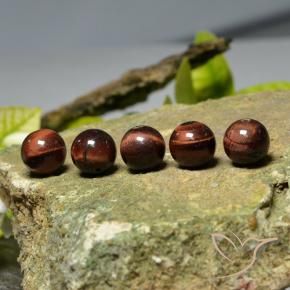 Gemas de Matriz Ojo de Tigre Multicolor natural de 39.55 ct, Esfera / Bola, Opaco