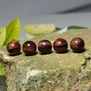 Gemas de Matriz Ojo de Tigre Multicolor natural de 39.55 ct, Esfera / Bola, Opaco