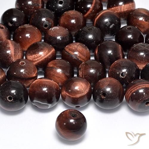 Matriz Ojo de Tigre Multicolor natural de 7.67 ct, Esfera / Bola, Opaco
