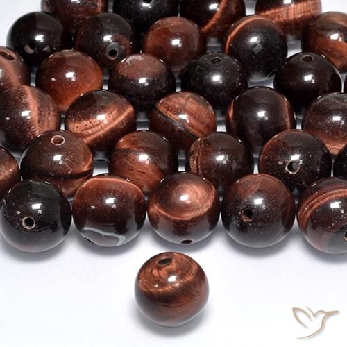 Matriz Ojo de Tigre Multicolor natural de 7.67 ct, Esfera / Bola, Opaco