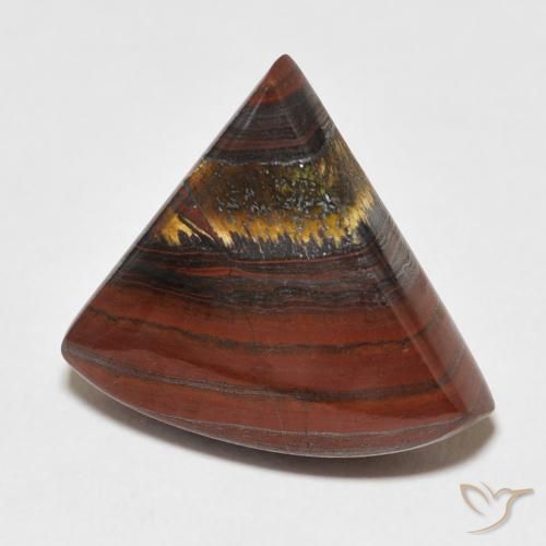 Matriz Ojo de Tigre Multicolor natural de 18.42 ct, Trillón, Opaco