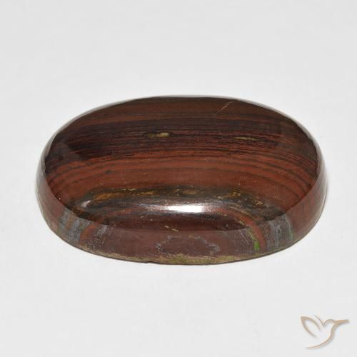 Matriz Ojo de Tigre Multicolor natural de 73.18 ct, Ovalada, Opaco