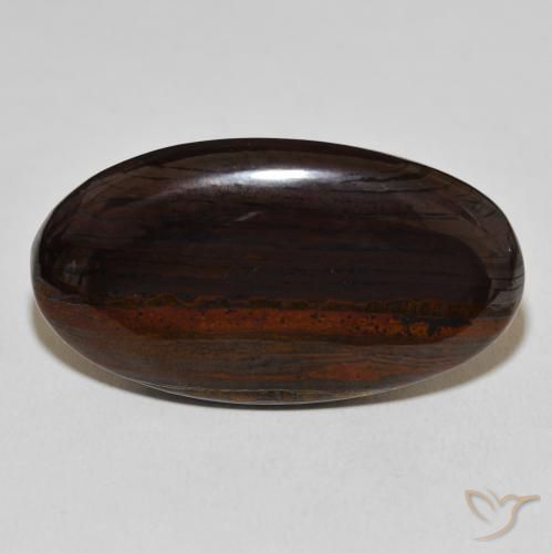 46.28ct Natural Multicolor Matriz Ojo de Tigre, Ovalada, Opaco