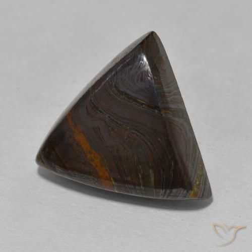 Matriz Ojo de Tigre Multicolor natural de 15.56 ct, Trillón, Opaco