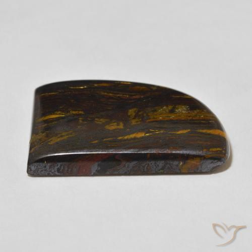 Matriz Ojo de Tigre Multicolor natural de 51.12 ct, Elegante, Opaco